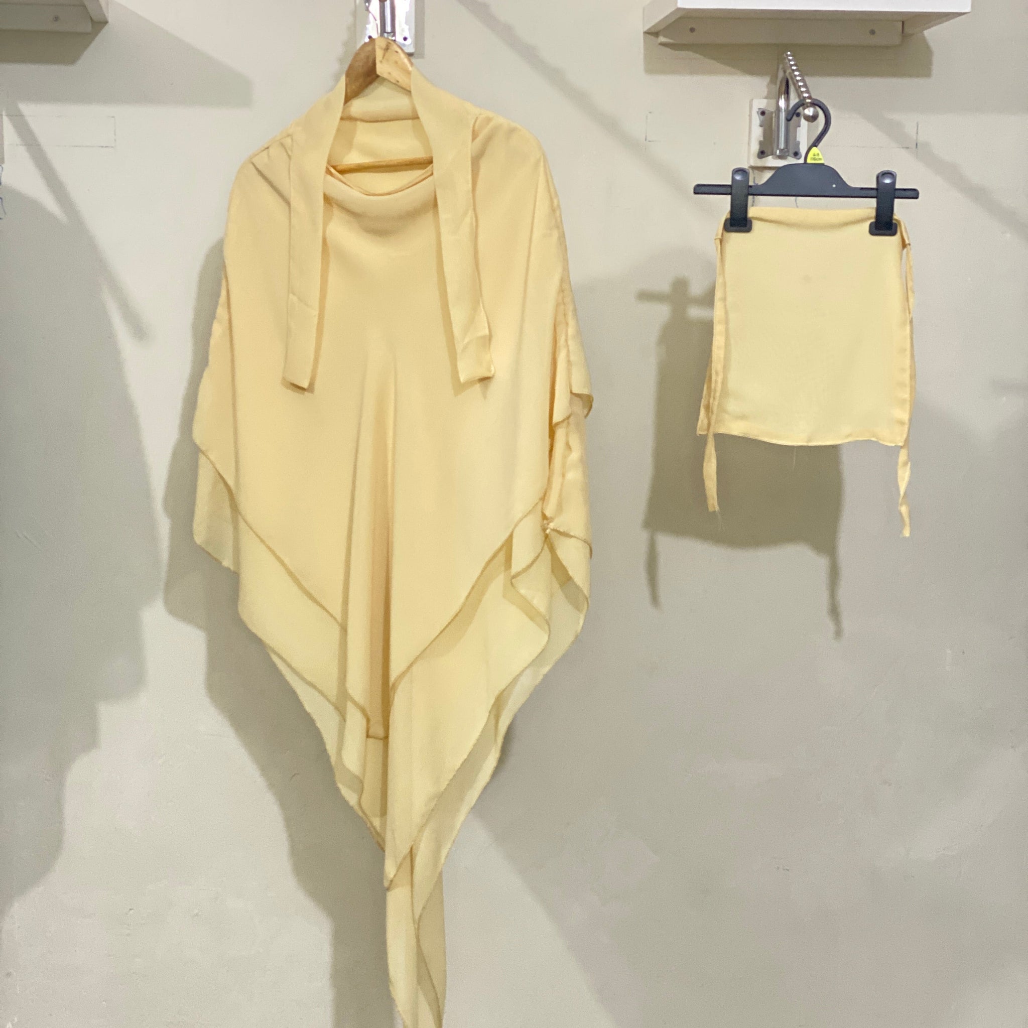 Three-Layered Khimar - Baby Yellow