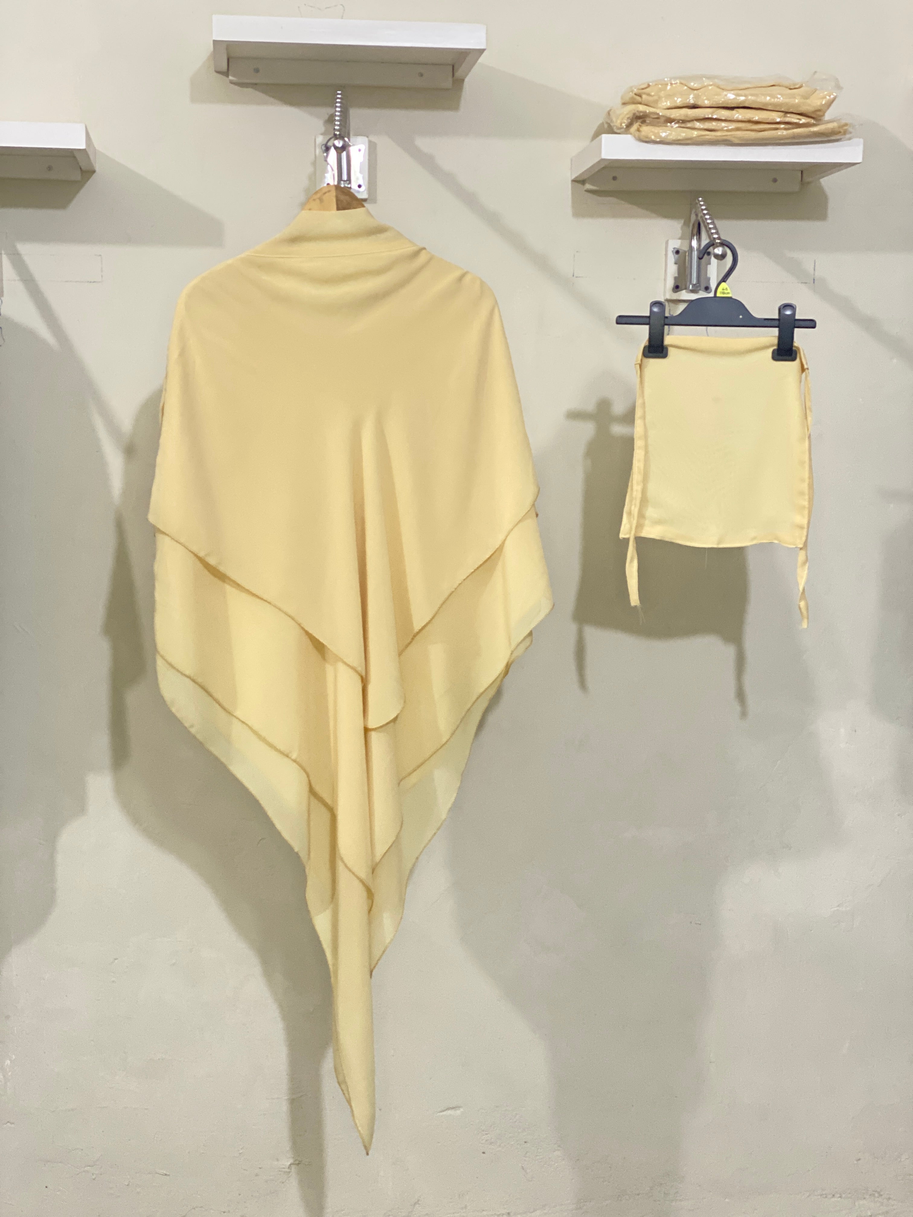 Three-Layered Khimar - Baby Yellow