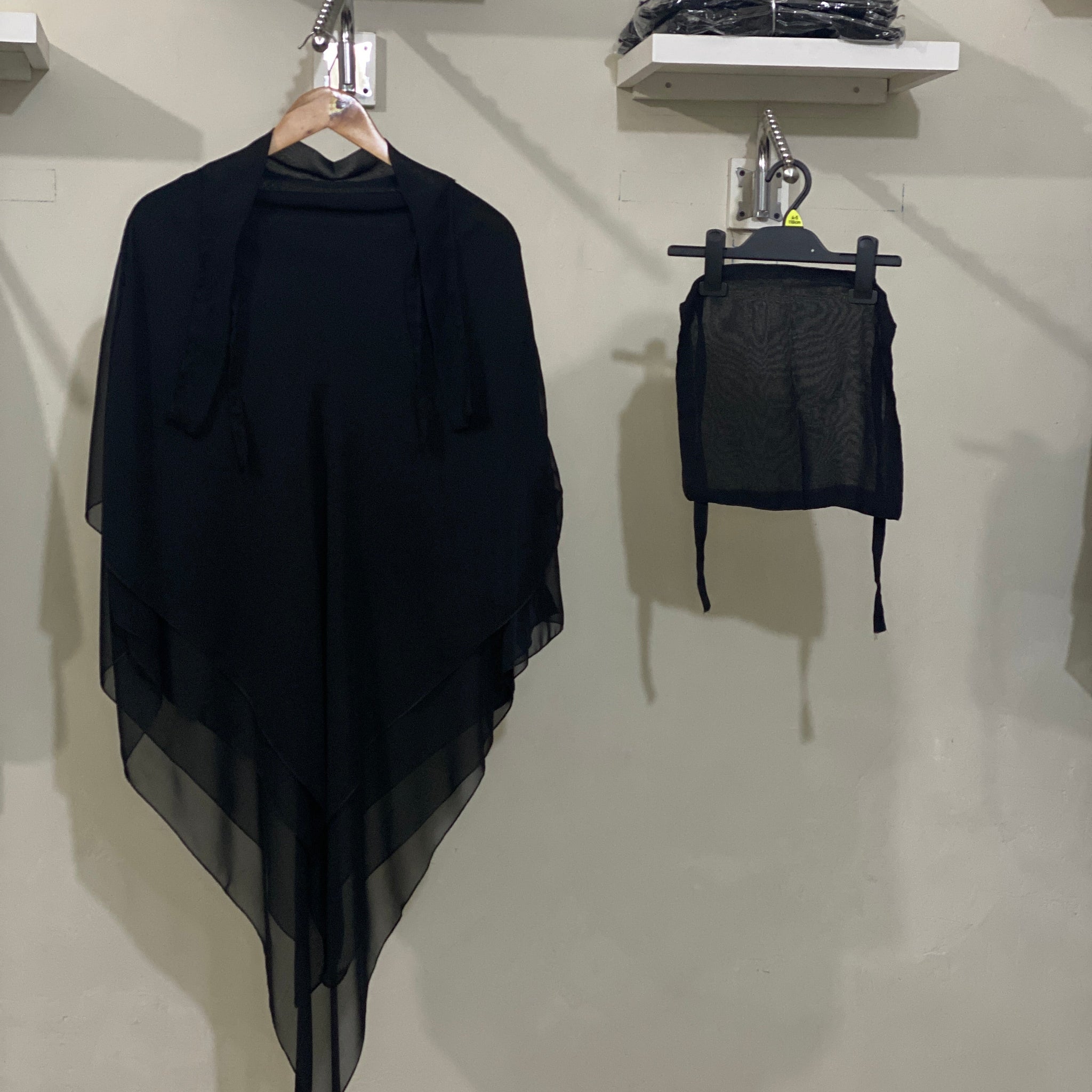 Three-Layered Khimar - Black