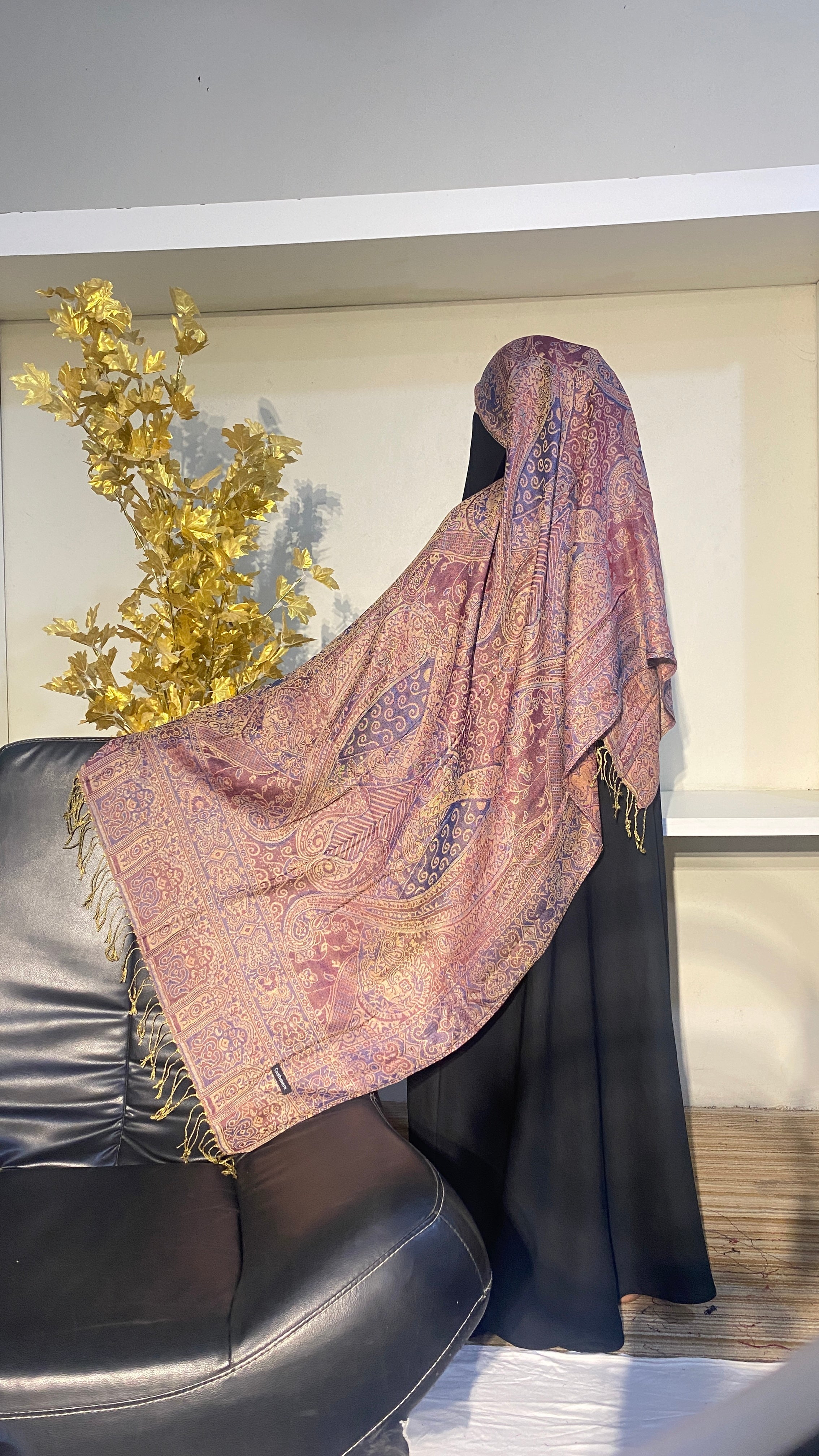 Multi-Tone Pashmina - Burgundy Purple