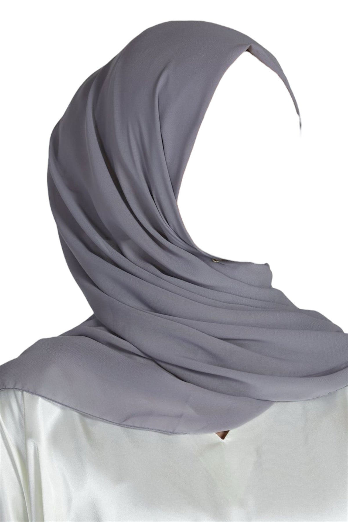 Premium Georgette Hijab - Dark Gray