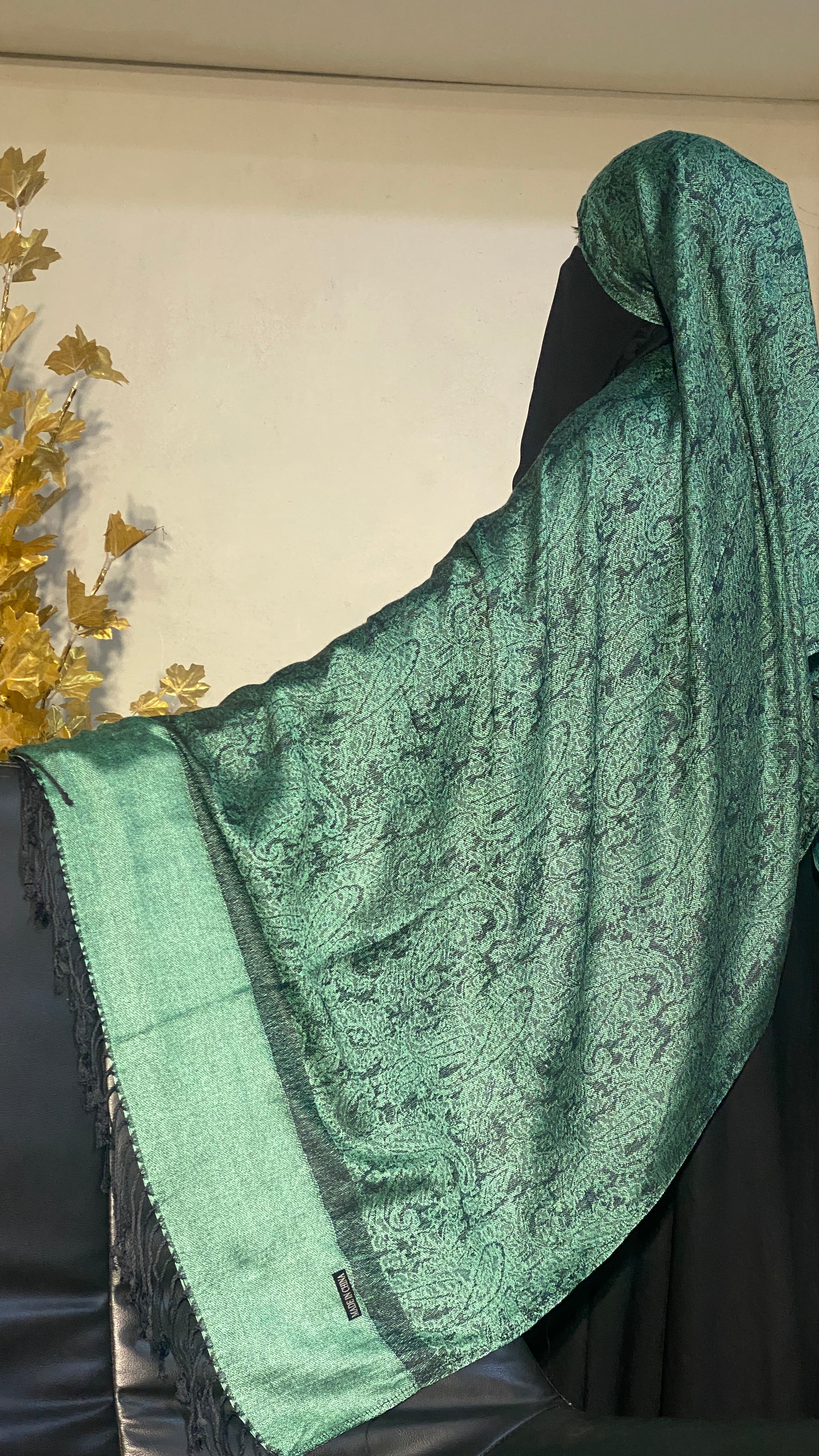 Two-Tone Pashmina - Green