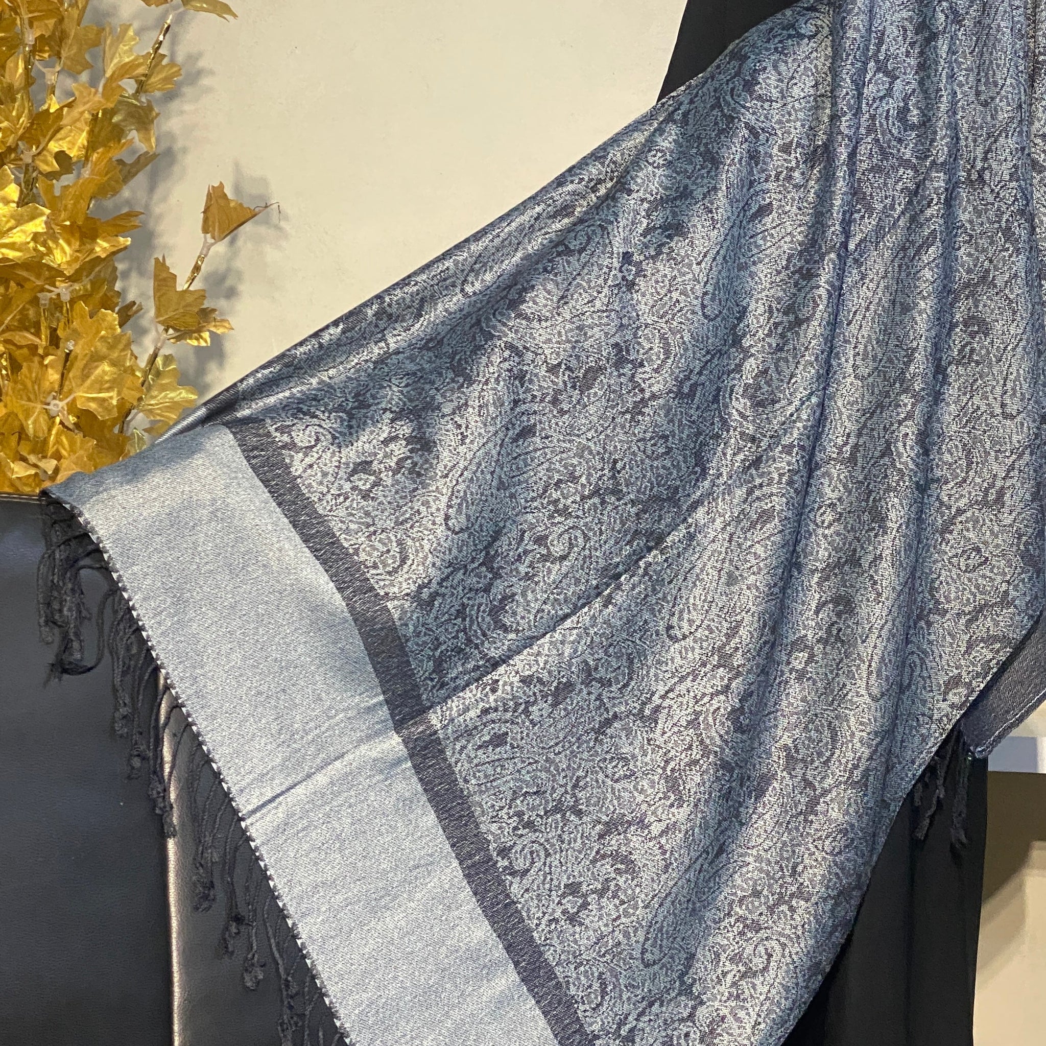 Two-Tone Pashmina - Grey