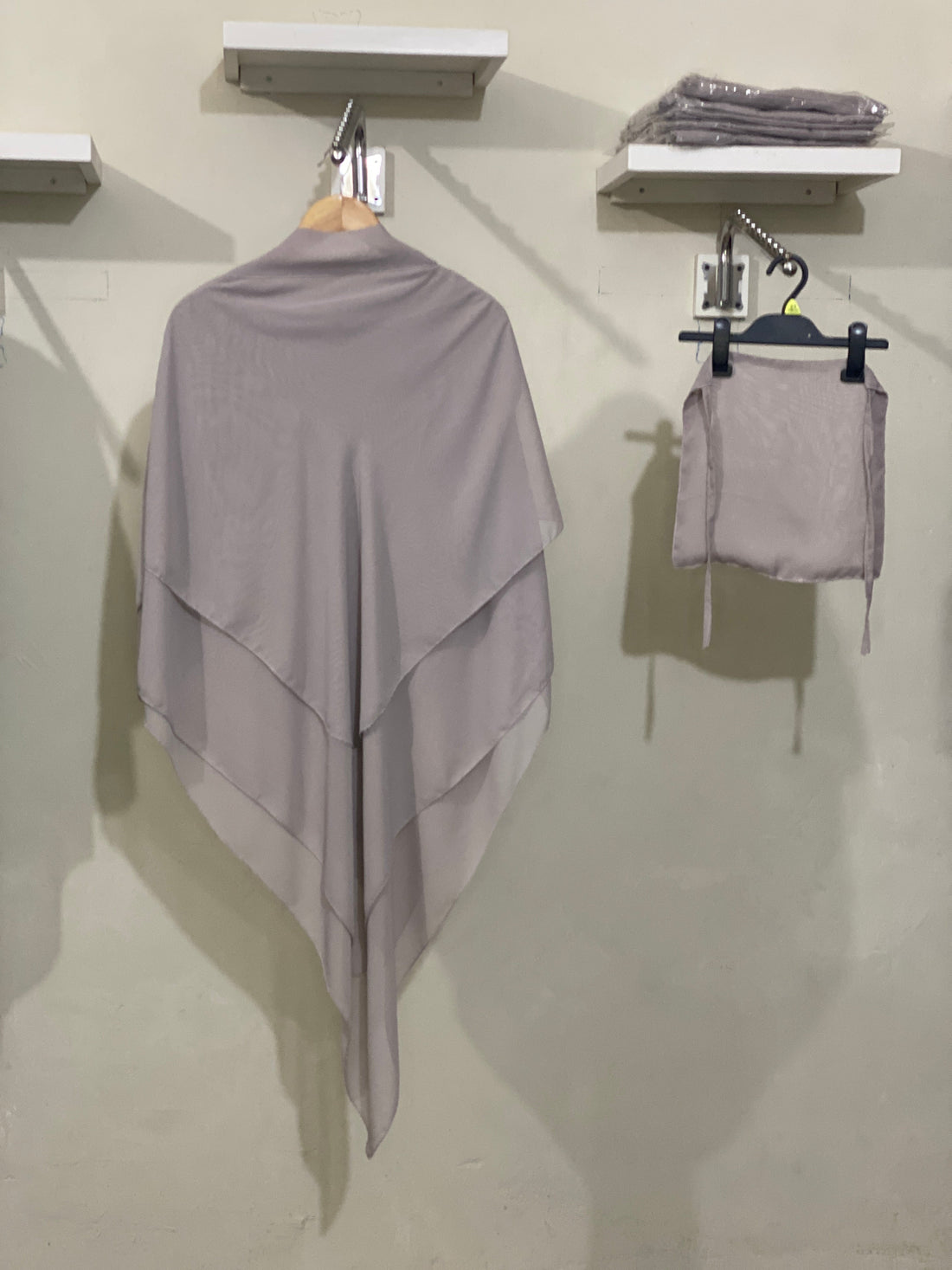 Three-Layered Khimar - Grey