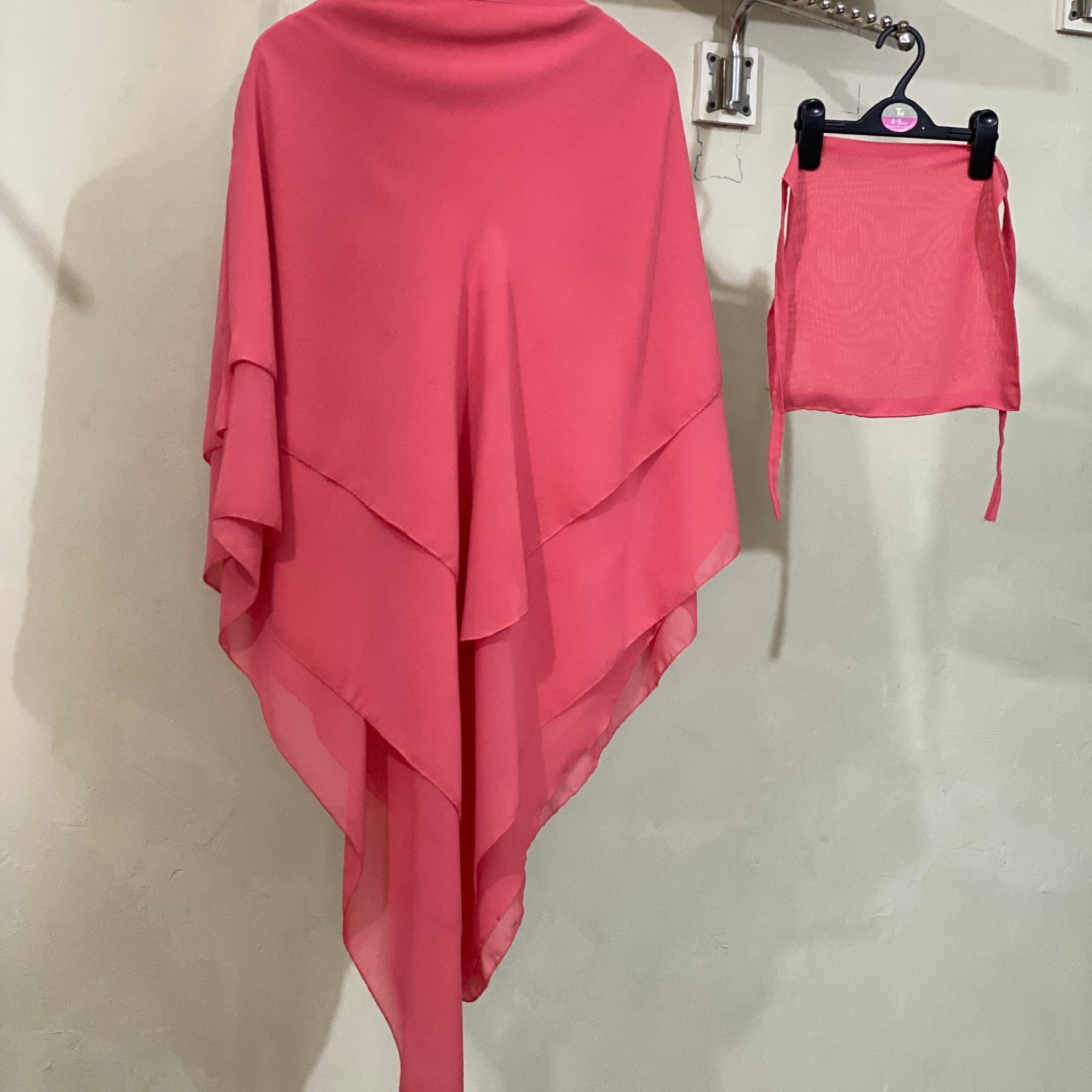Three-Layered Khimar - Highlight Pink