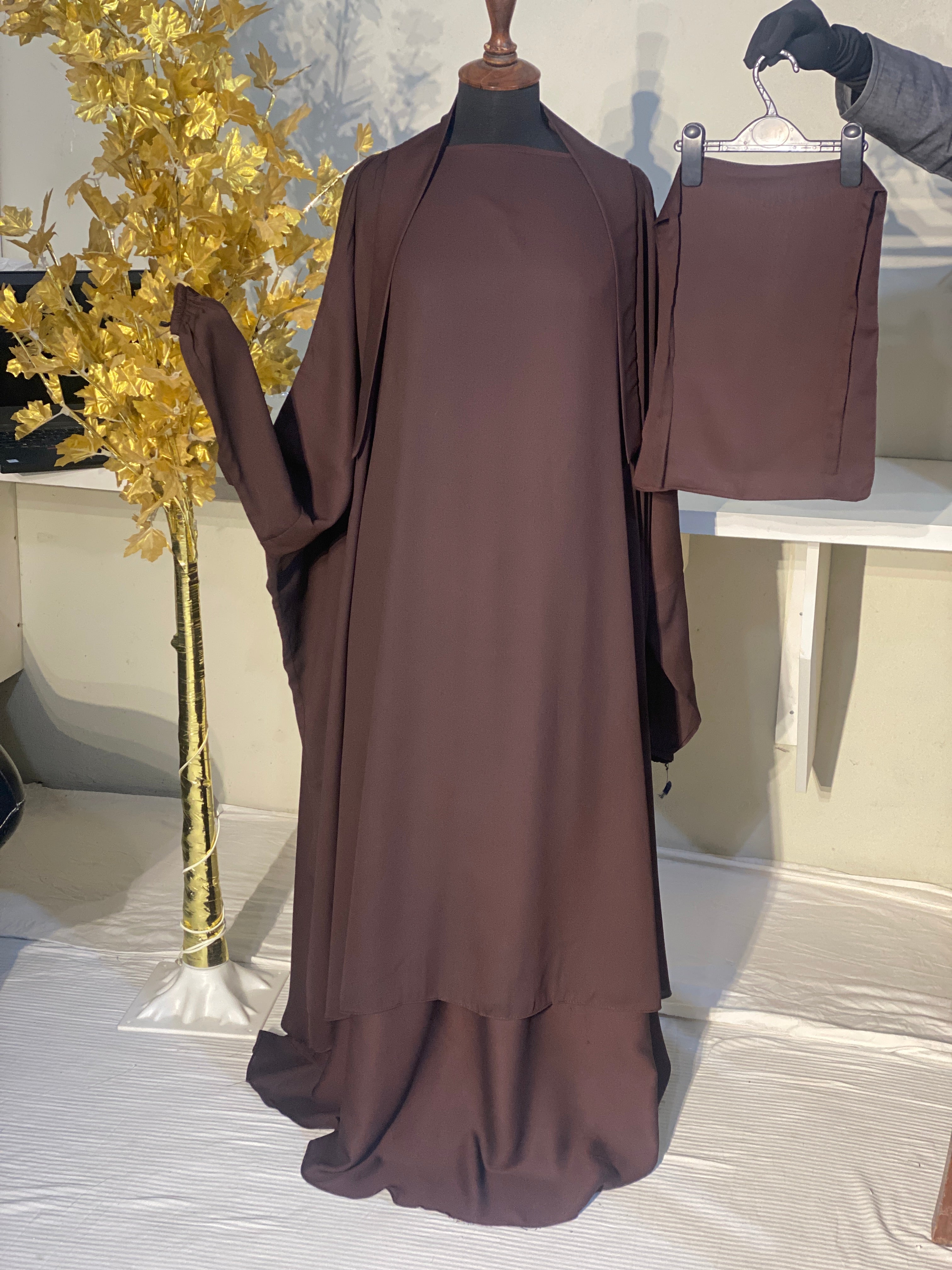 Luna Jilbab - Chocolate Brown