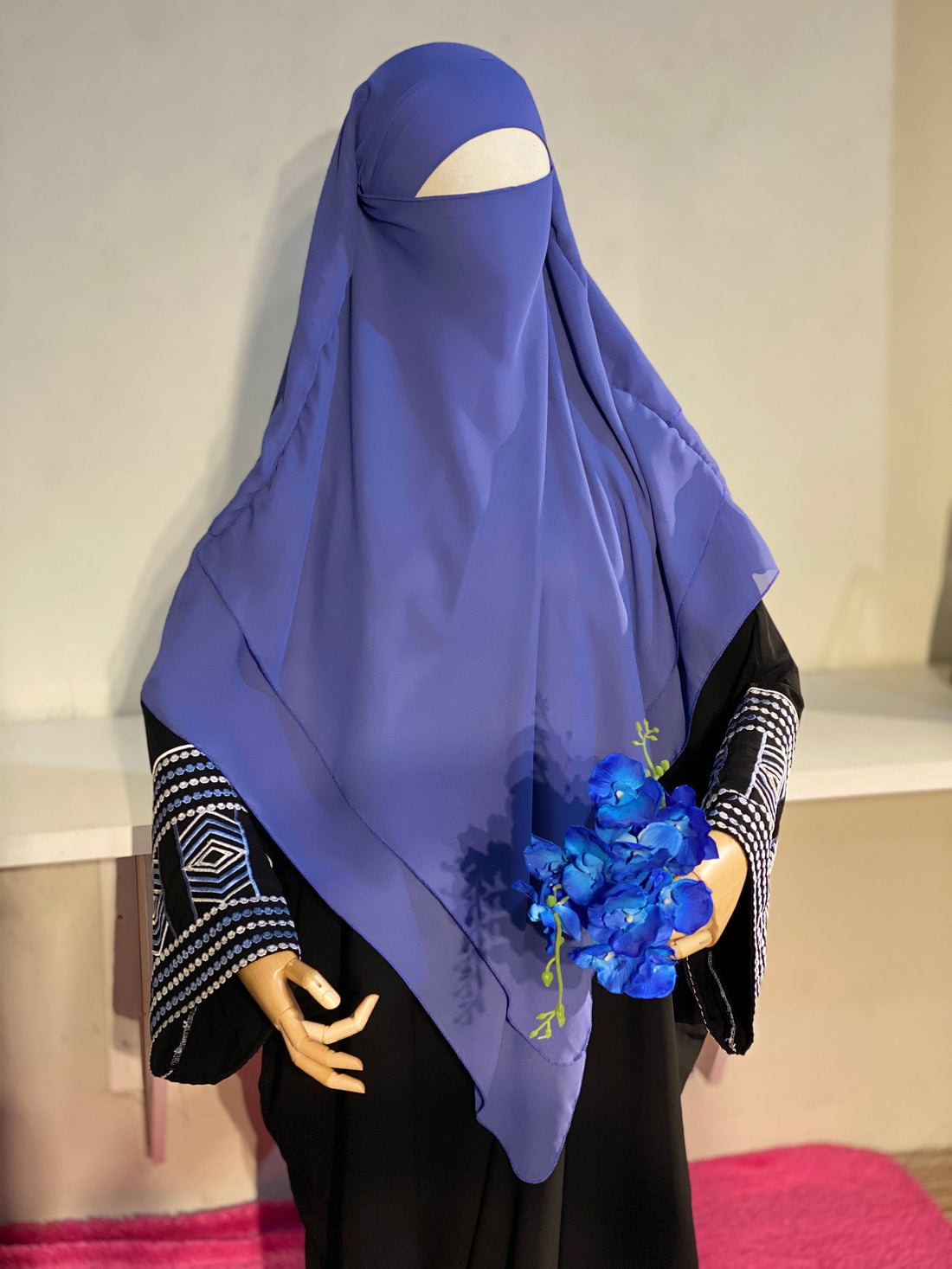 Embroidery Sleeves Abaya