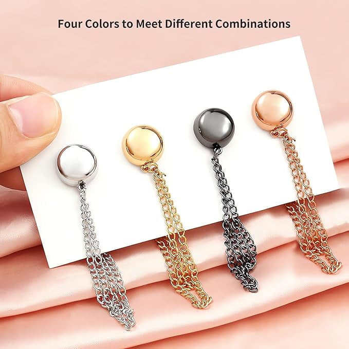 Magnetic Pin With Chain - Pack of 4