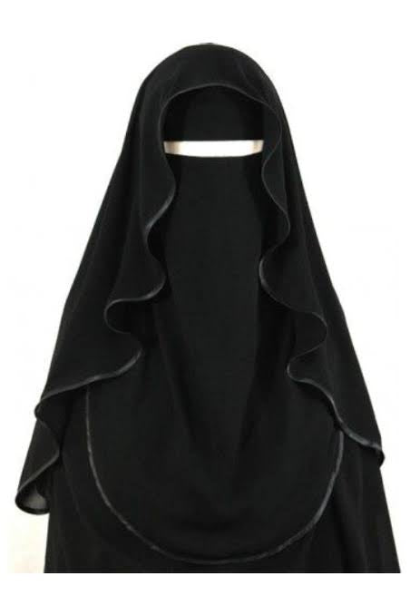 Butterfly Niqab - Black