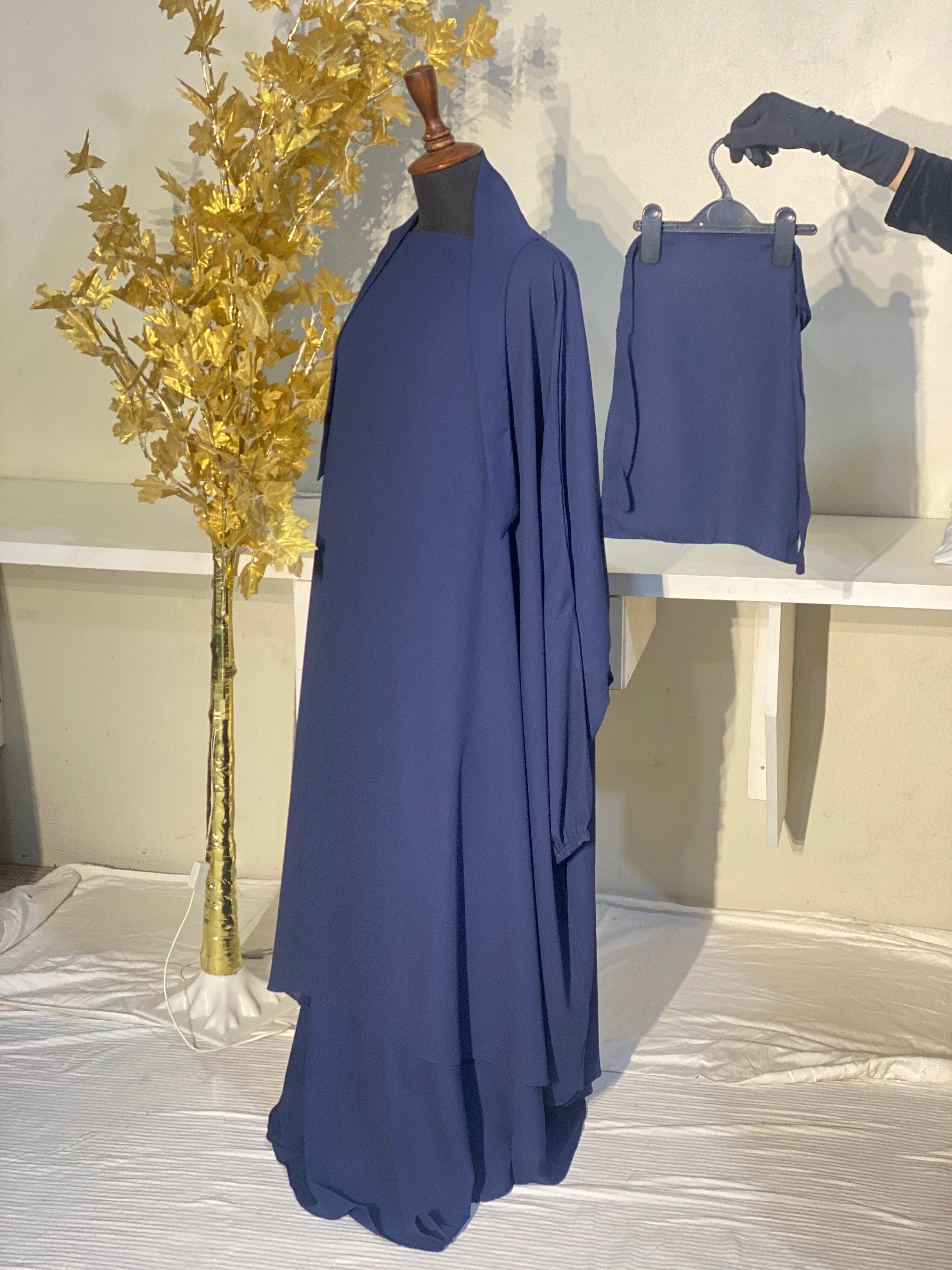 Luna Jilbab - Navy Blue