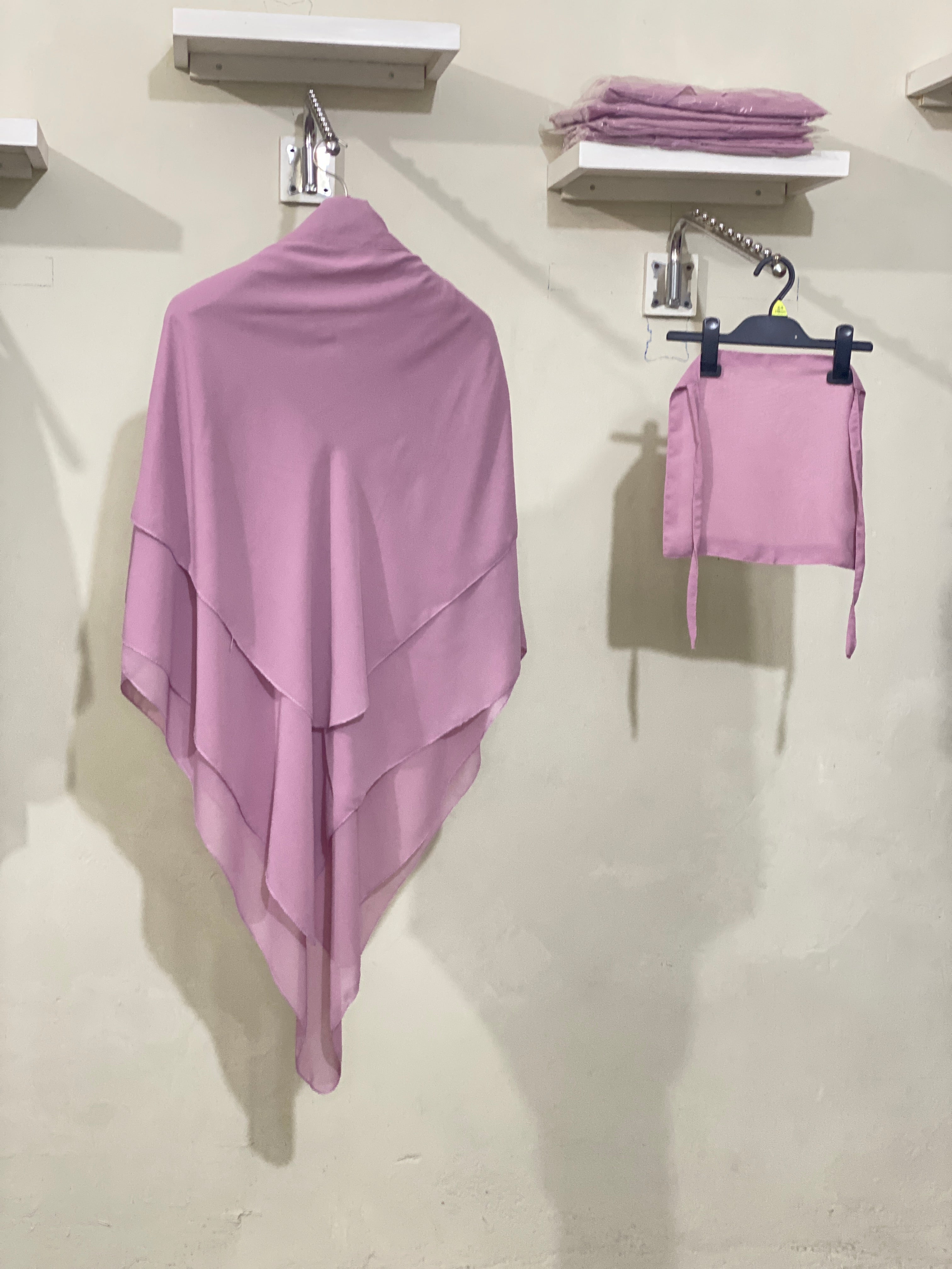 Three-Layered Khimar - Lilac