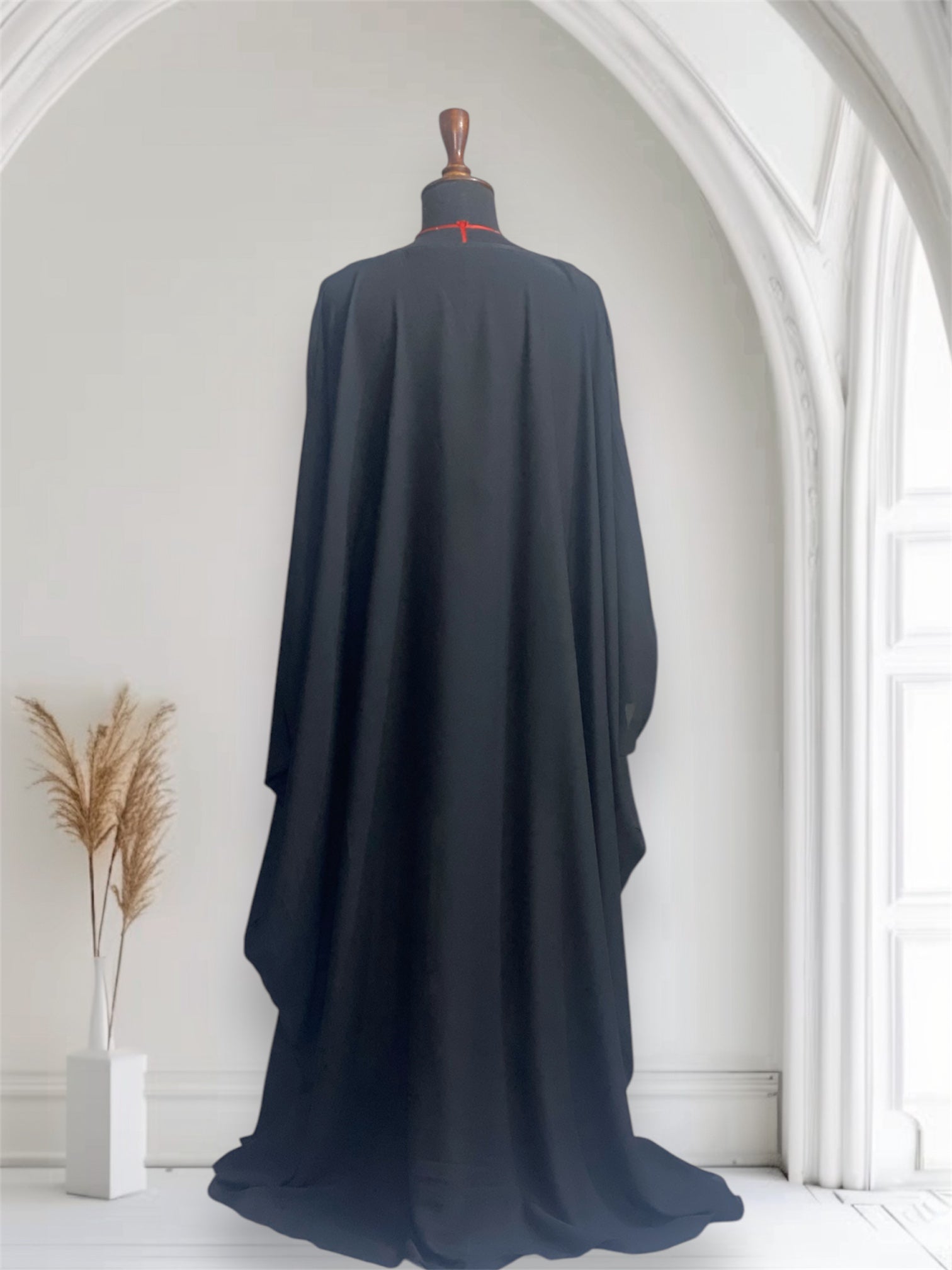 Royal Majestic Abaya (Abaya + Niqab+  Hijab + Hidden Belt)