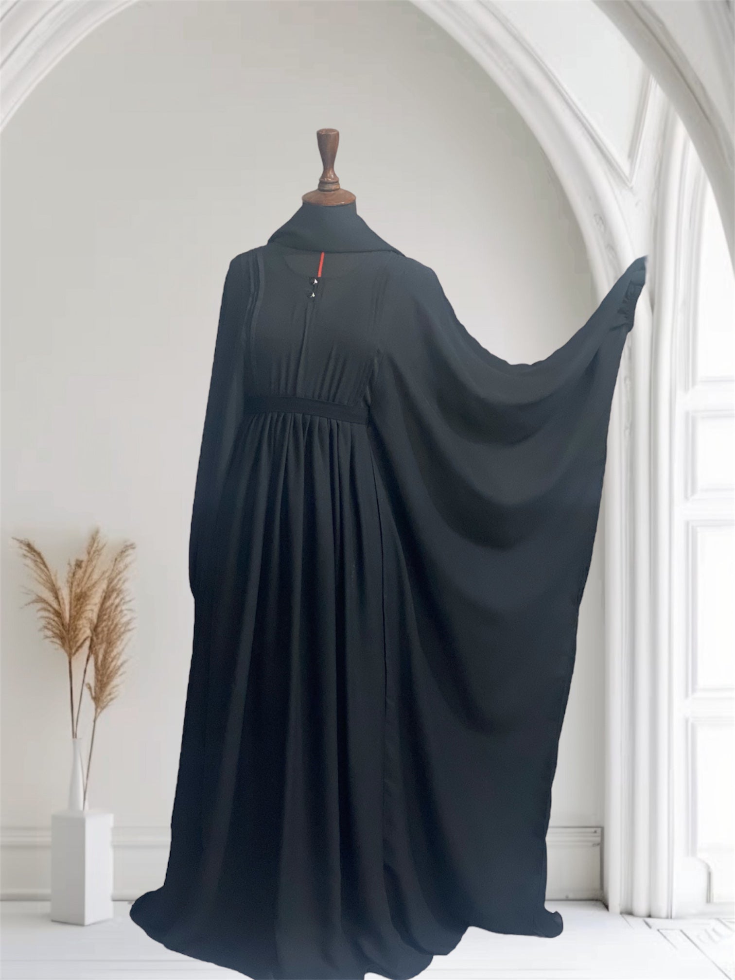 Royal Majestic Abaya (Abaya + Niqab+  Hijab + Hidden Belt)