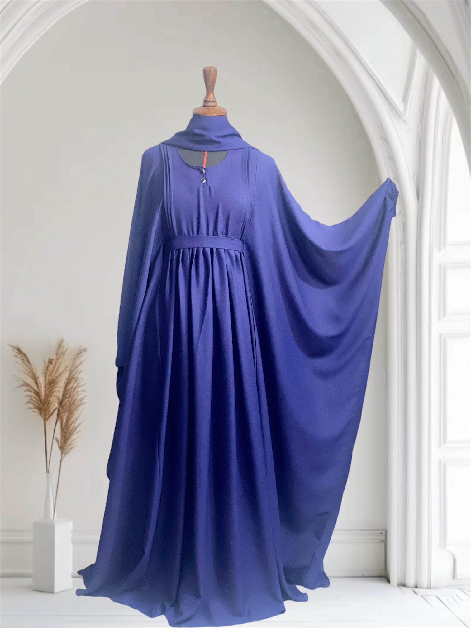 Royal Majestic Abaya - Navy Blue