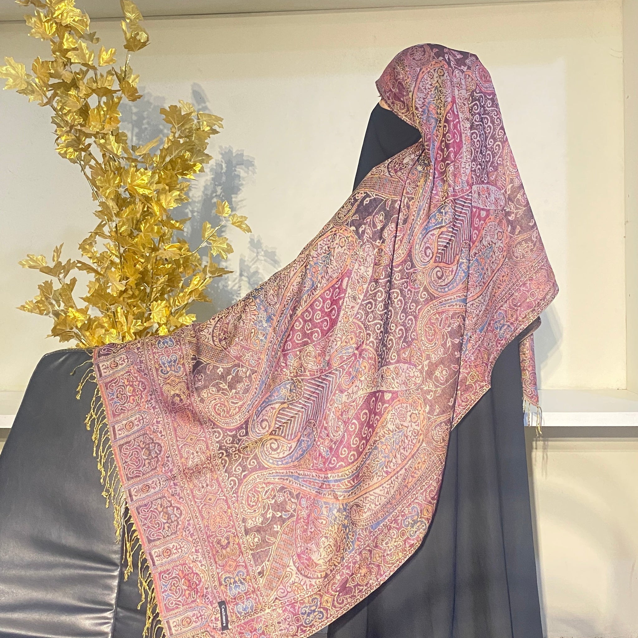 Multi-Tone Pashmina - Pink Vintage