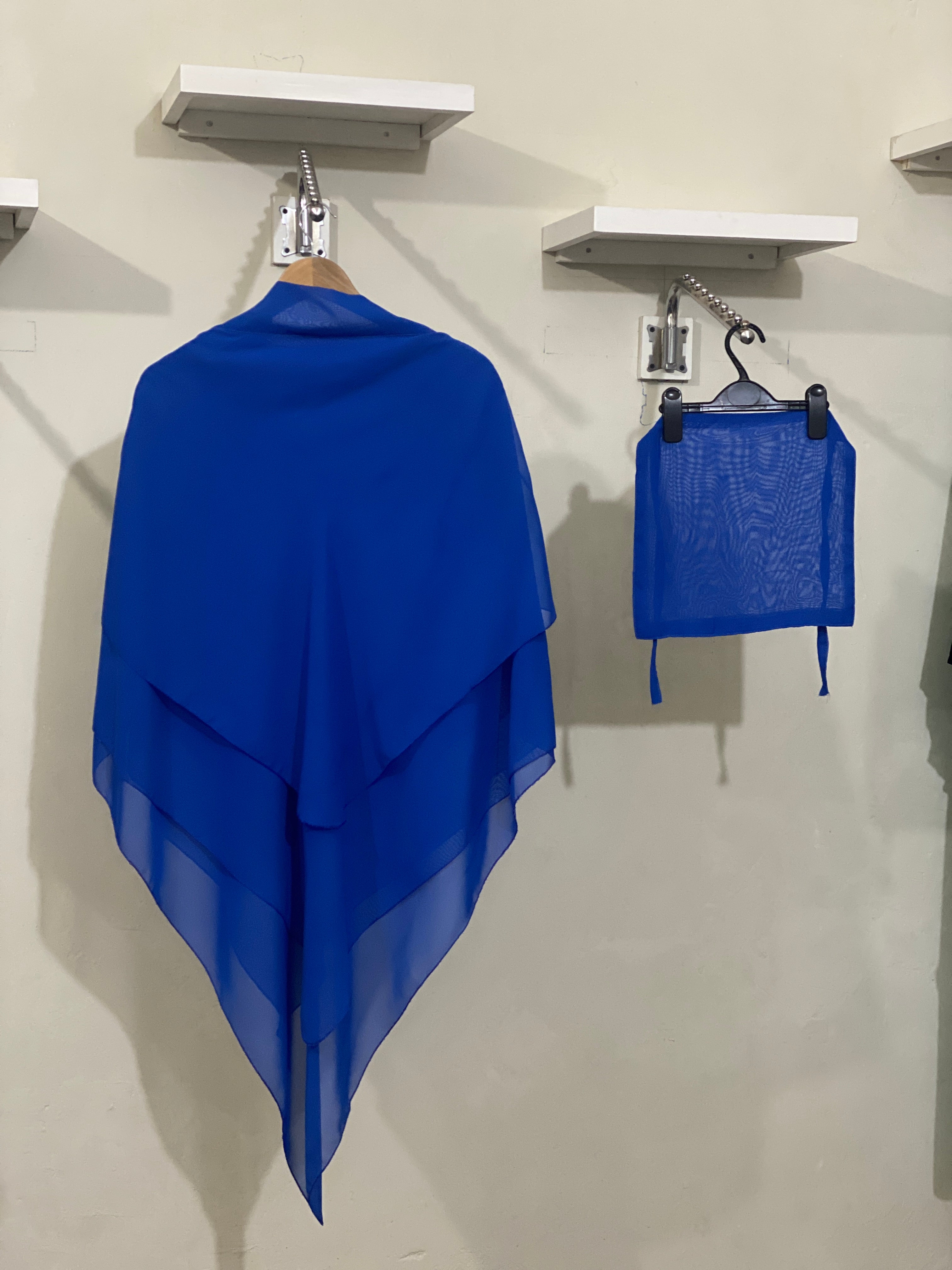 Three-Layered Khimar - Royal Blue