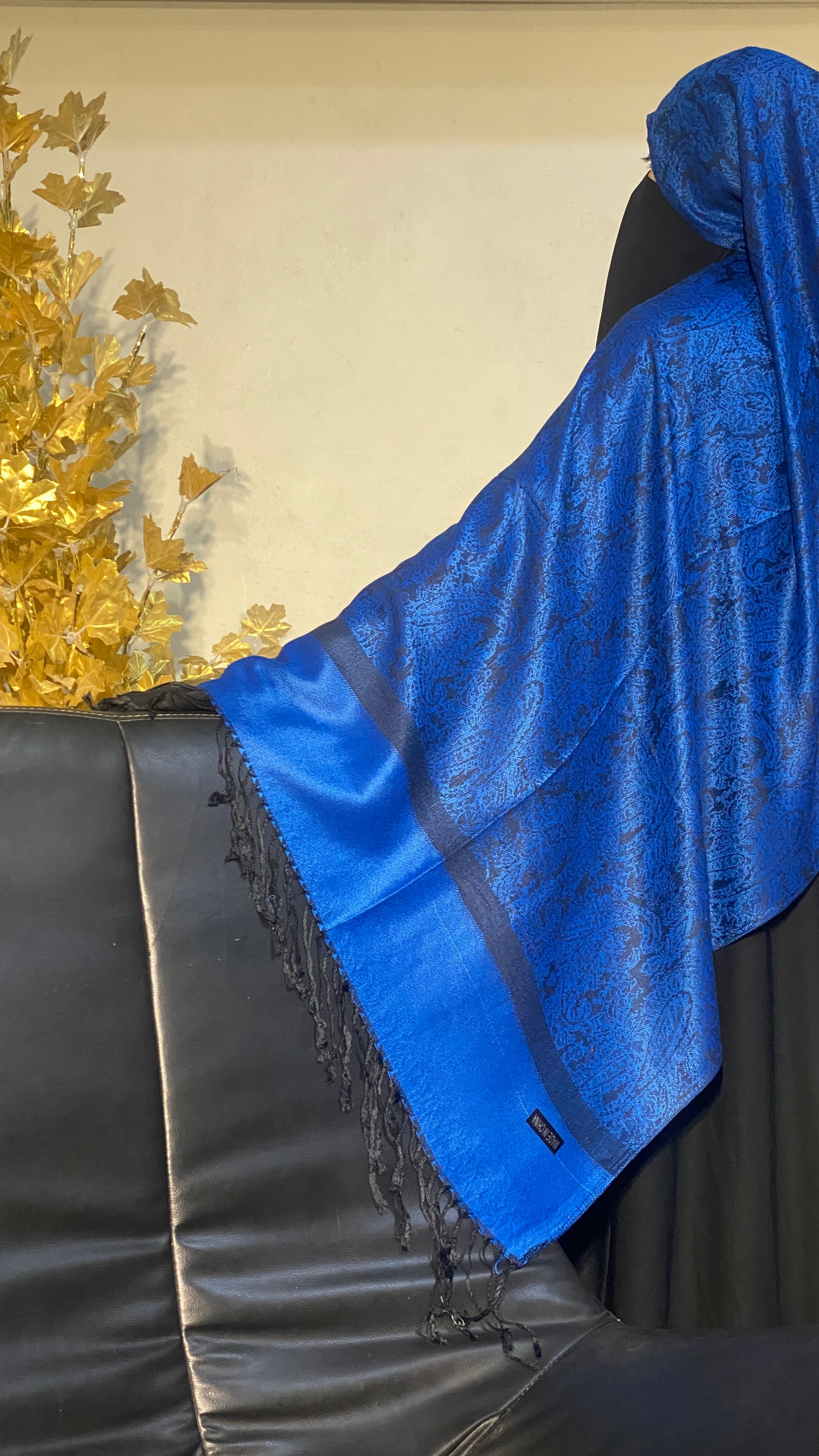 Two-Tone Pashmina - Royal Blue