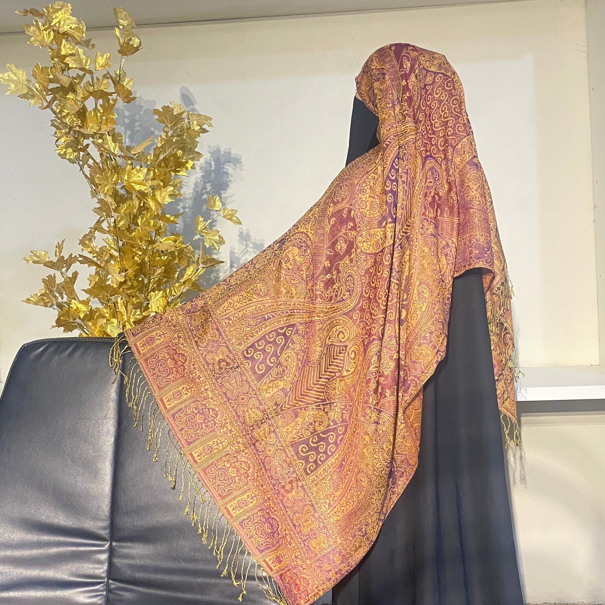 Multi-Tone Pashmina - Rust Vintage