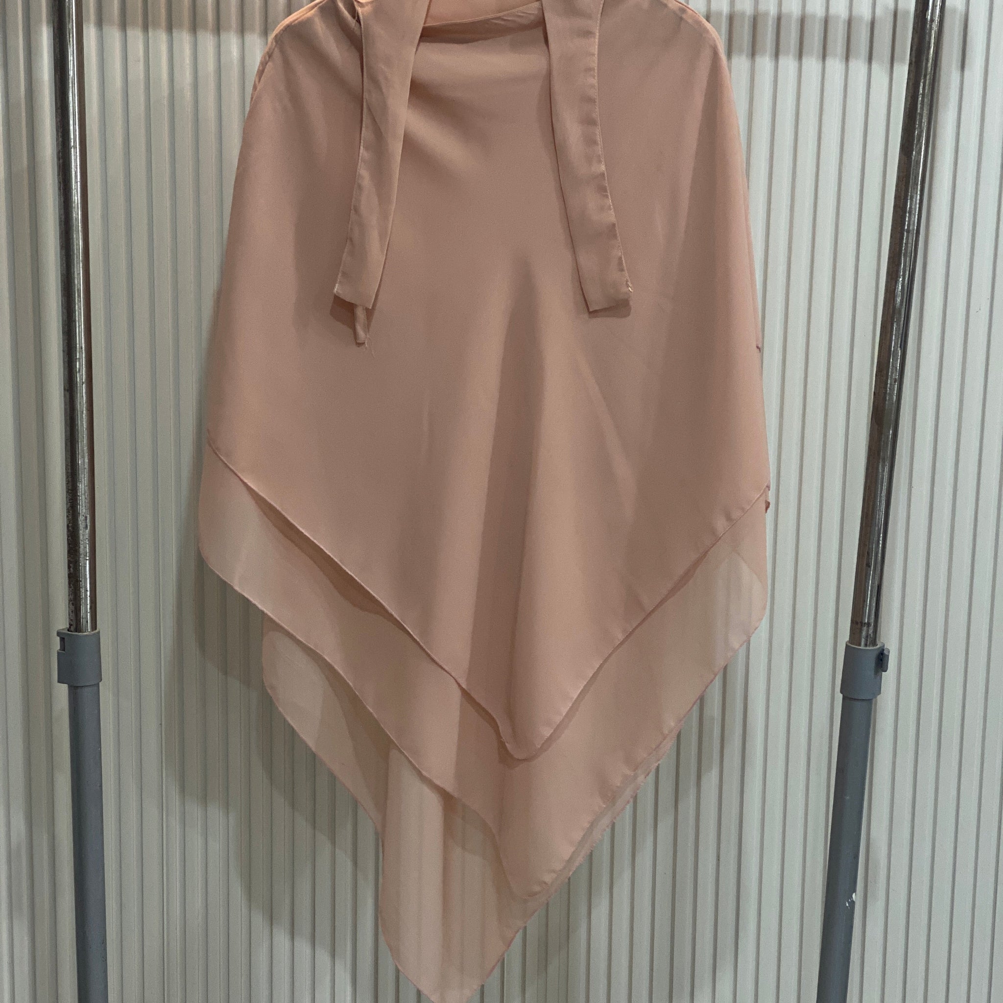 Three-Layered Khimar - Tea Pink