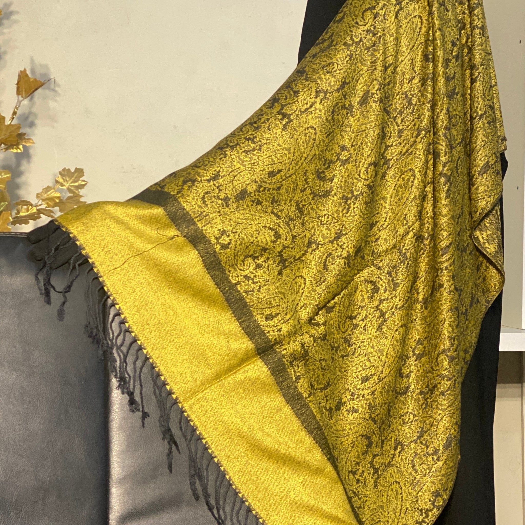 Two-Tone Pashmina - Yellow
